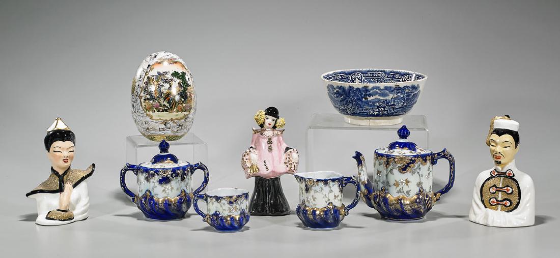 Group of Nine Various Continental Porcelains (1 of 1)