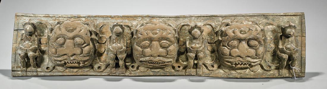 Antique Indonesian Carved Wood Panel (1 of 1)