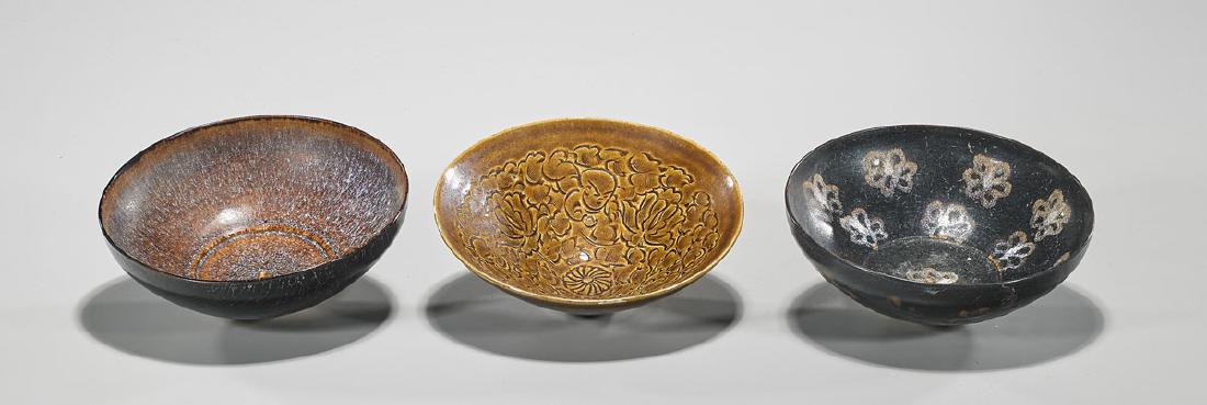 Three Chinese Song-Style Ceramic Bowls (1 of 1)