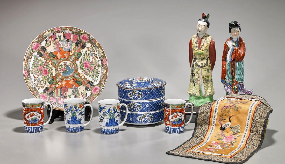 Group of Nine Old Chinese & Japanese Items (1 of 1)
