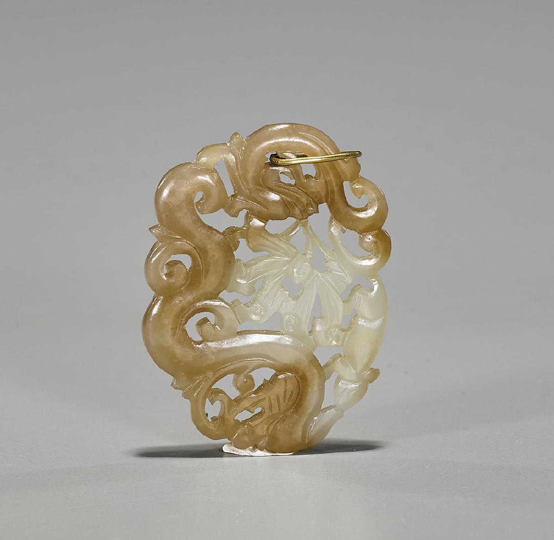 Antique Chinese Carved Jade Plaque (1 of 1)