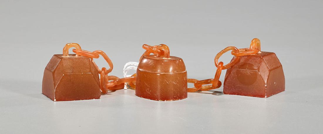 Set of Three Chinese Carved Soapstone Seals (1 of 2)