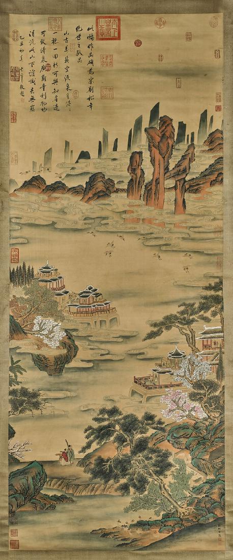 Two Chinese Scrolls After Shi Tao & Liu Songnian (1 of 4)