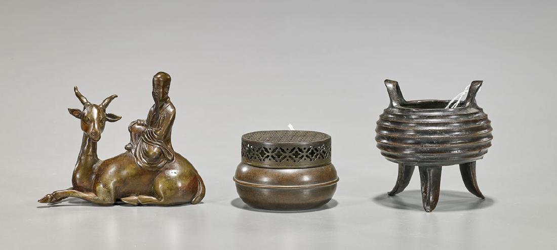Group of Three Chinese Bronzes (1 of 2)