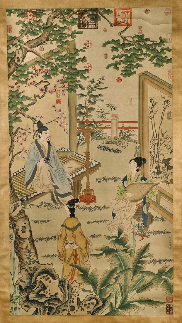 Two Chinese Scrolls After Qiu Ying & Li Sixun (1 of 4)