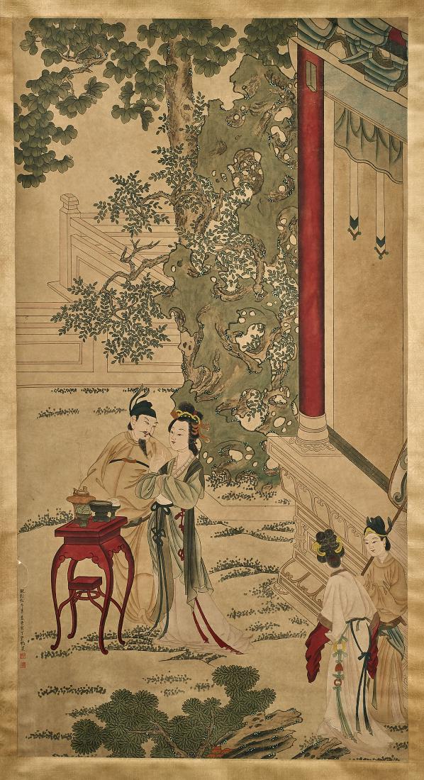 Two Chinese Scrolls After Ding Yunpeng & Ding Guanpeng (1 of 4)