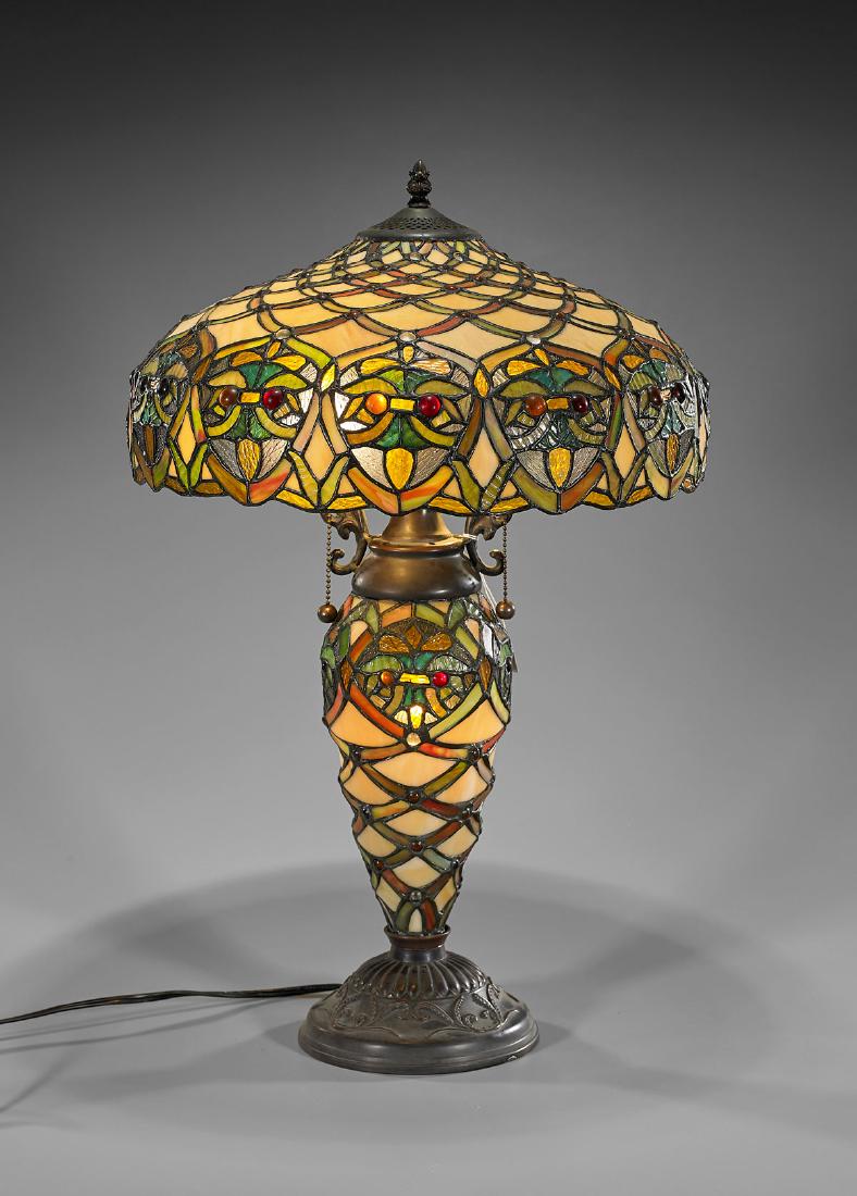 Leaded Glass Table Lamp (1 of 1)