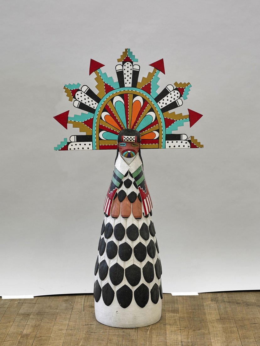 Native American-Style Painted Ceramic Figure (1 of 1)