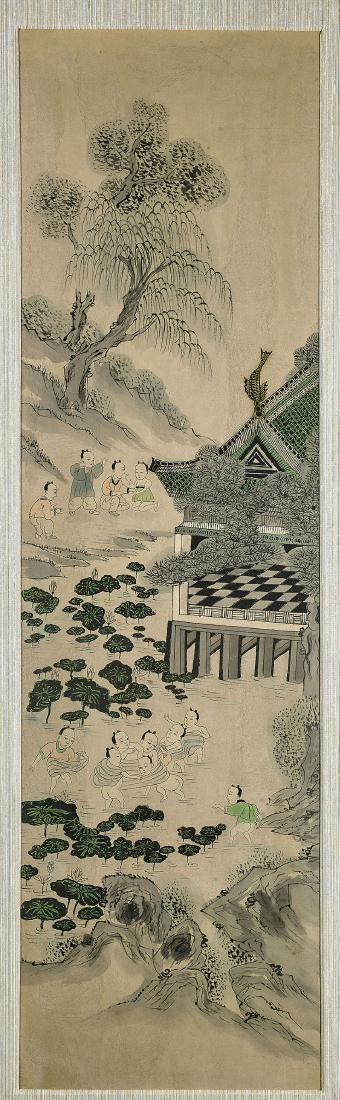 Set of Six Chinese Paintings (1 of 6)