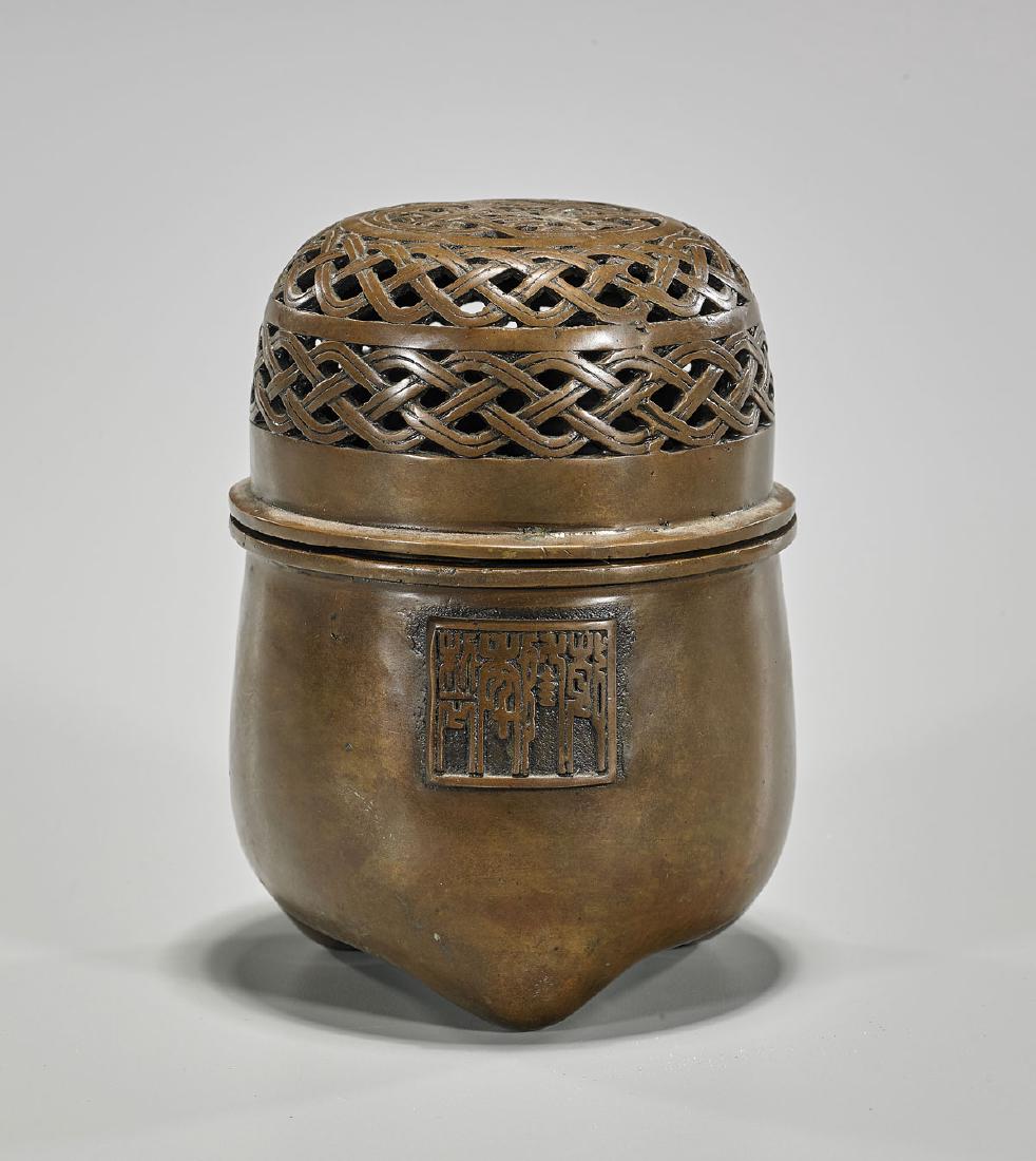 Chinese Bronze Covered Cricket Cage (1 of 2)