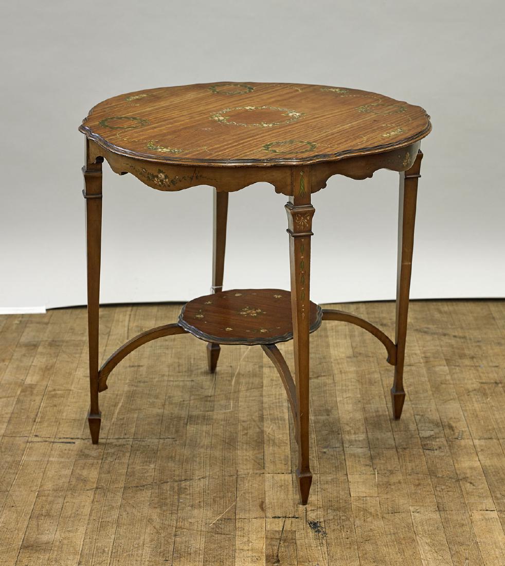 Antique French Painted Wood Table (1 of 1)
