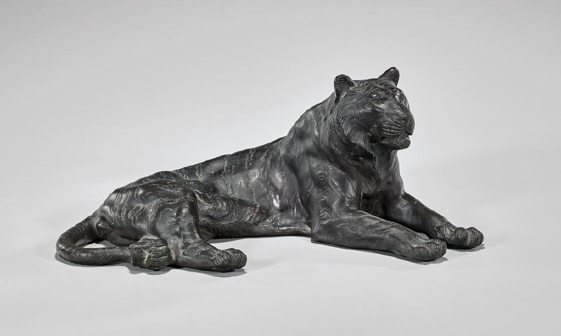 ANTIQUE BRONZE TIGER BY GENRYUSAI SEIYA (1 of 4)