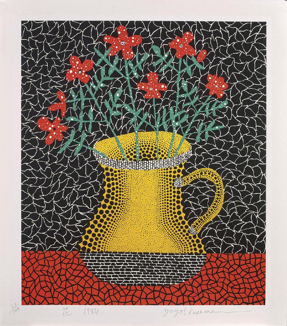 SCREENPRINT BY YAYOI KUSAMA: Flowers, 1984 (1 of 3)