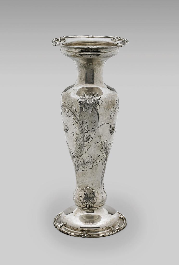 GORHAM STERLING SILVER 'ATHENIC' VASE (1 of 3)