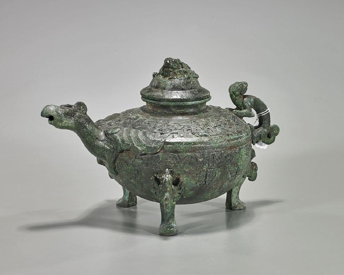 Chinese Archaistic Bronze Covered He (1 of 1)
