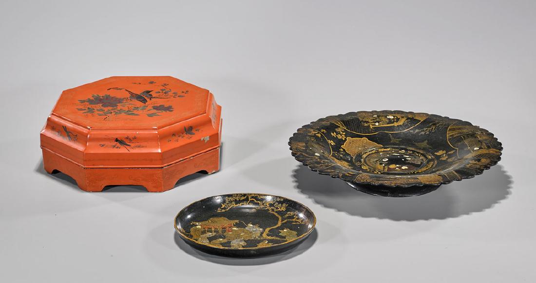 Three Chinese Lacquer Pieces (1 of 1)