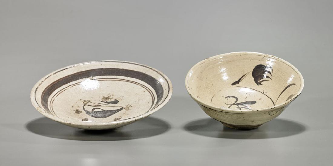 Two Chinese Song Dynasty Ceramic Bowls (1 of 1)