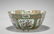 Large Antique Rose Medallion Enameled Porcelain Bowl
