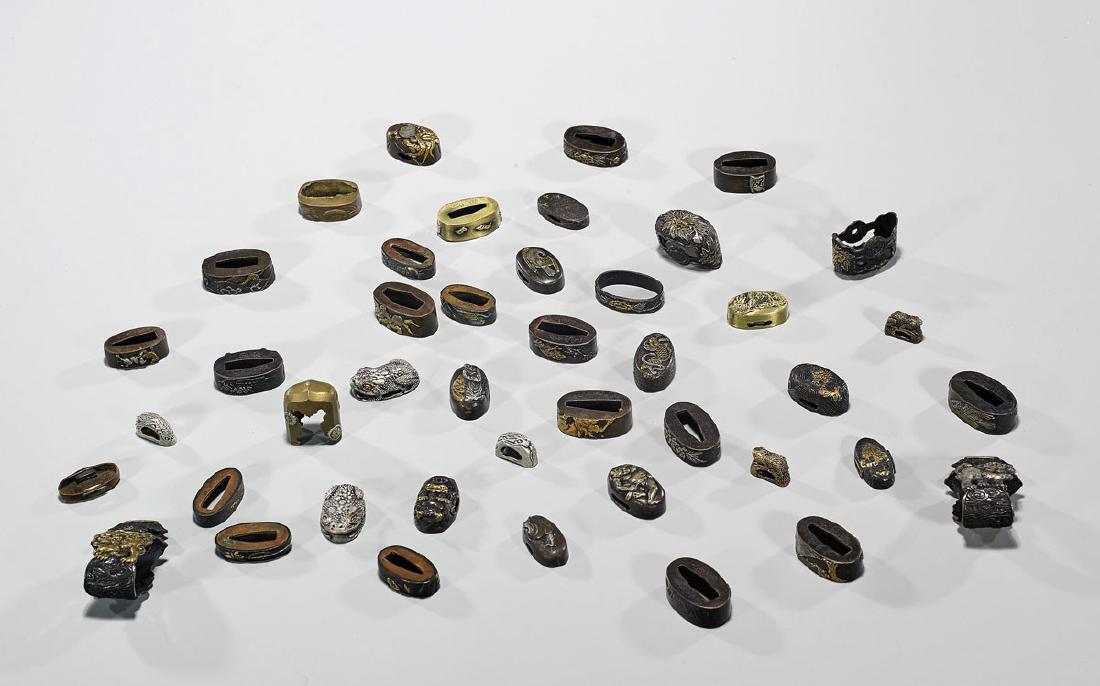Large Collection of Japanese Sword Fittings (1 of 1)