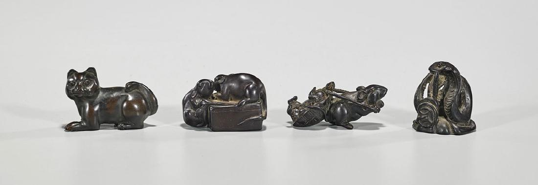 Group of Four Japanese Netsuke (1 of 1)