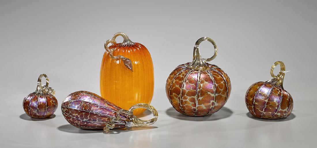 Group of Five Art Glass Vegetables (1 of 1)