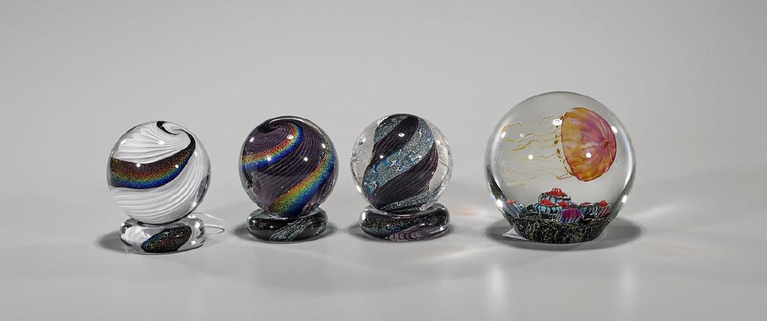 Group of Four Art Glass Pieces (1 of 1)