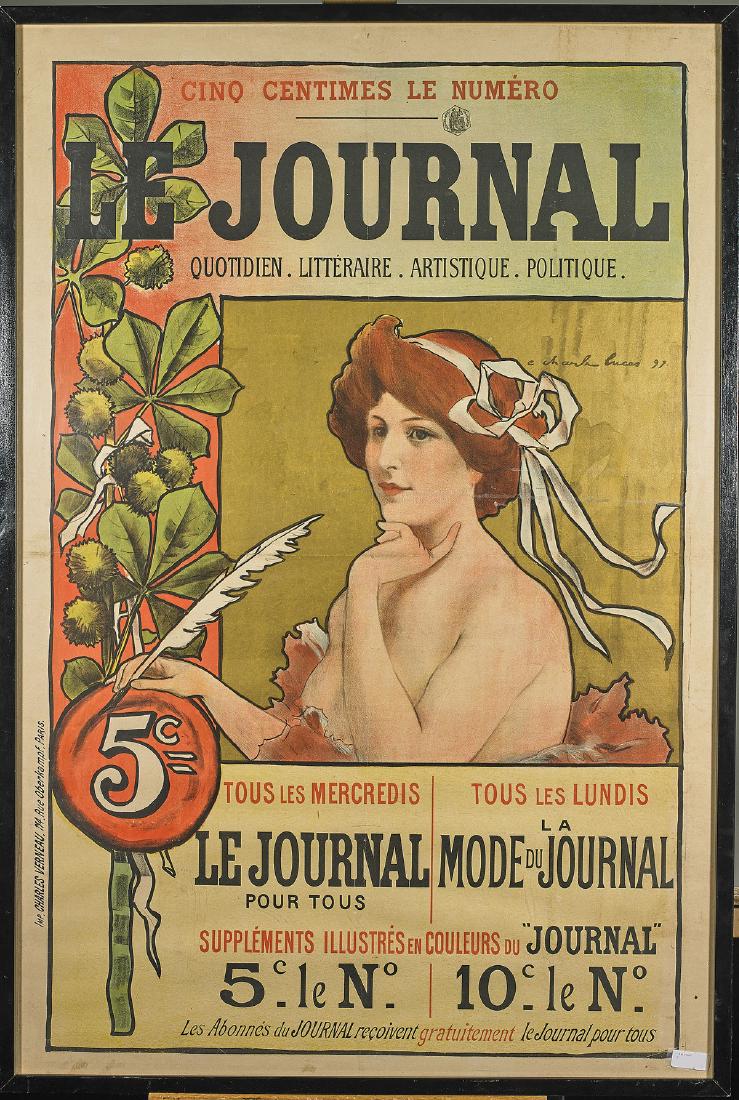 Le Journal' Poster Signed Charles Lucas (1 of 1)