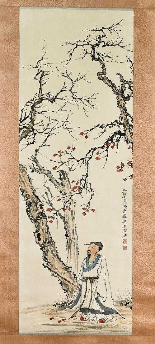 Two Chinese Scrolls After Feng Zhonglian & Qi Baishi (1 of 4)