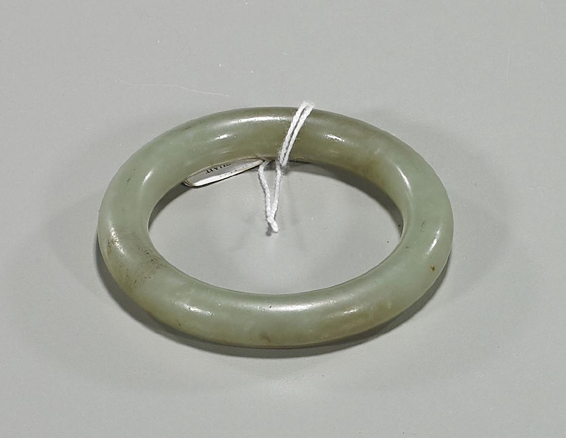 Chinese Celadon Jade Bangle (1 of 1)