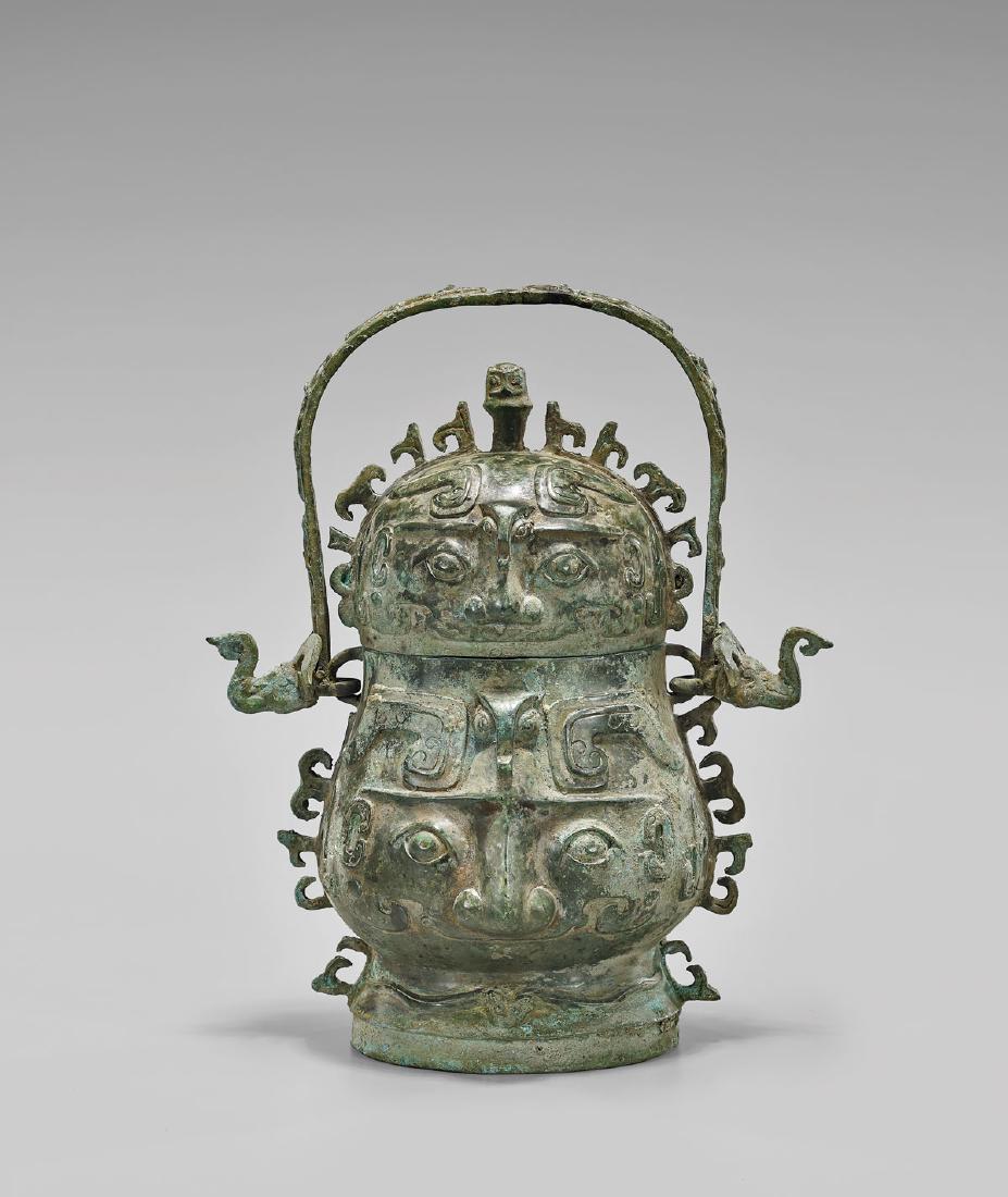SHANG DYNASTY BRONZE 'YOU' VESSEL (1 of 4)