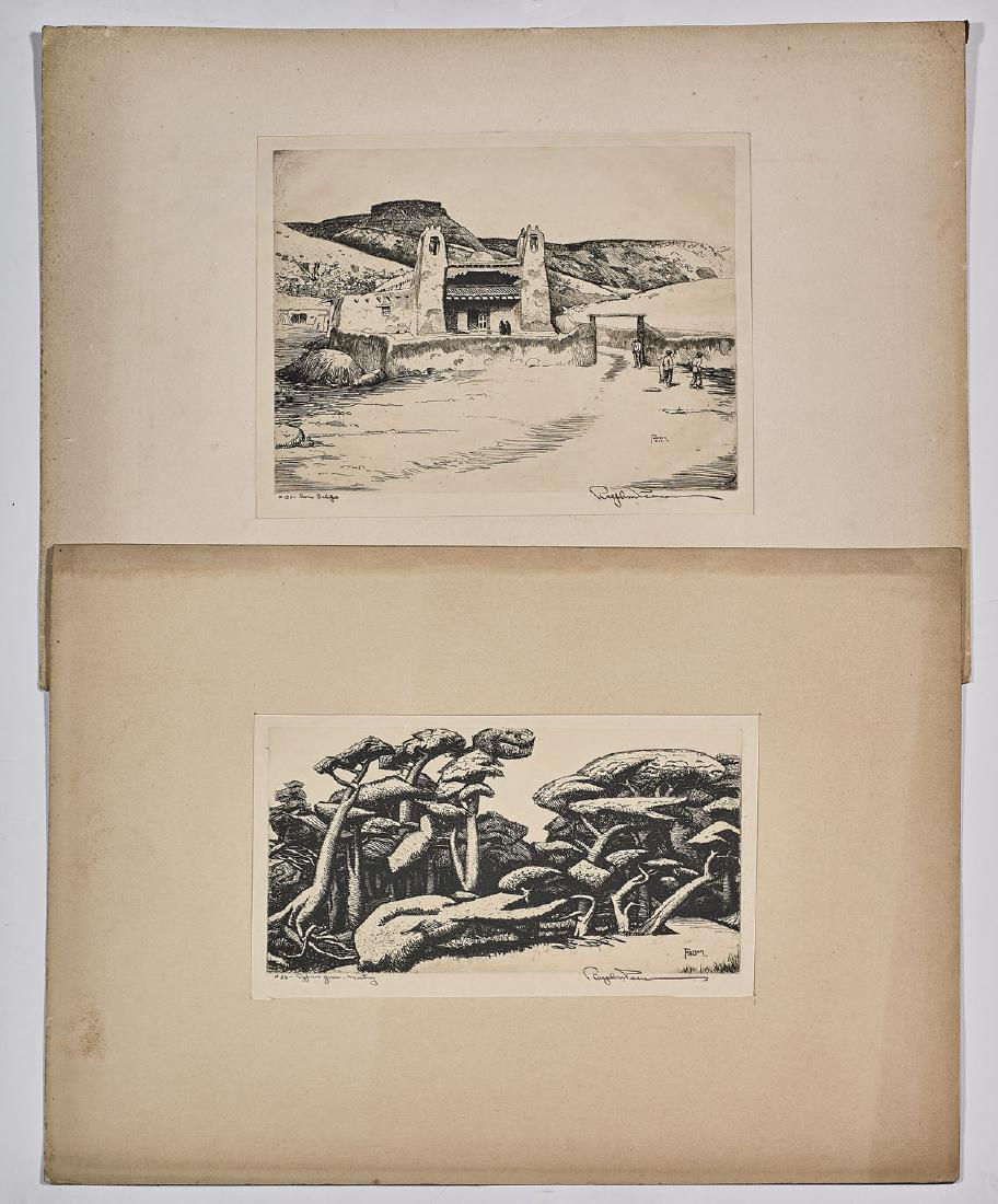 EIGHT ETCHINGS BY RALPH M. PEARSON: California (1 of 3)