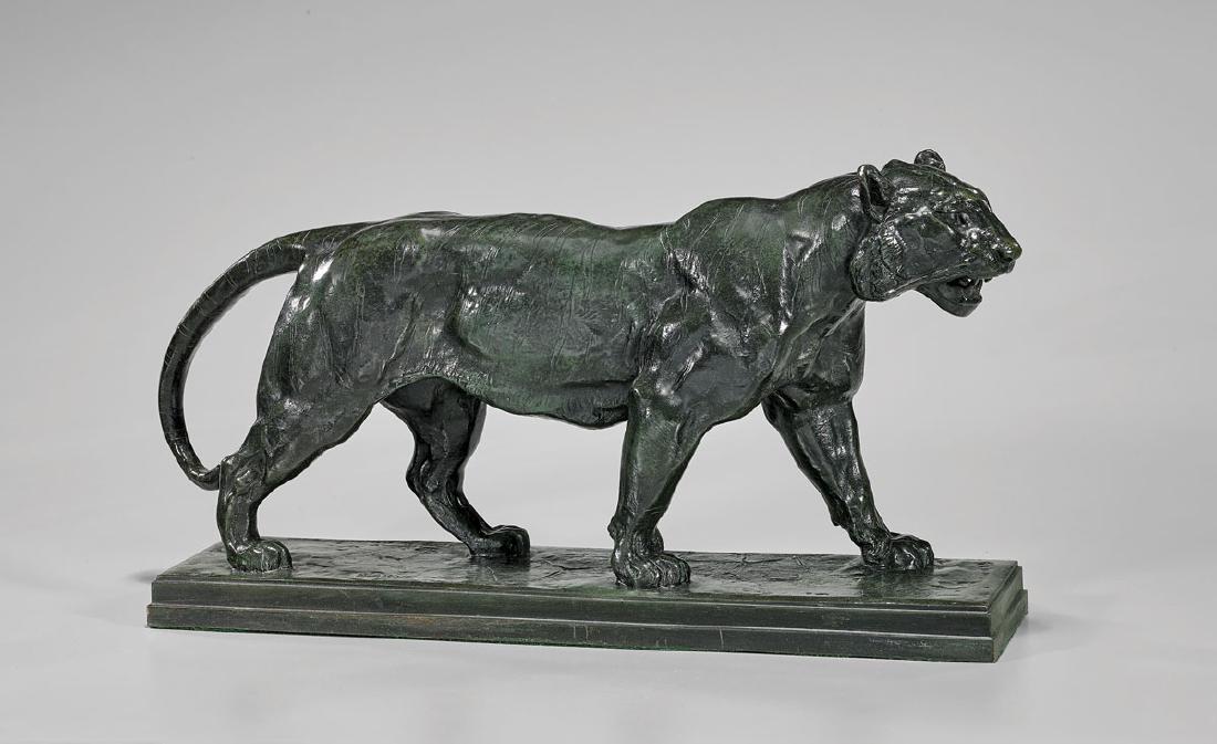 BRONZE AFTER ANTOINE-LOUIS BARYE: Tigre Qui Marche (1 of 4)