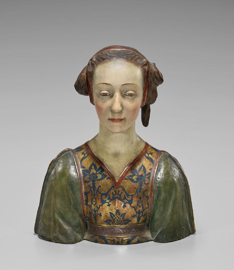 ANTIQUE ITALIAN TERRACOTTA BUST: After La Belle (1 of 4)