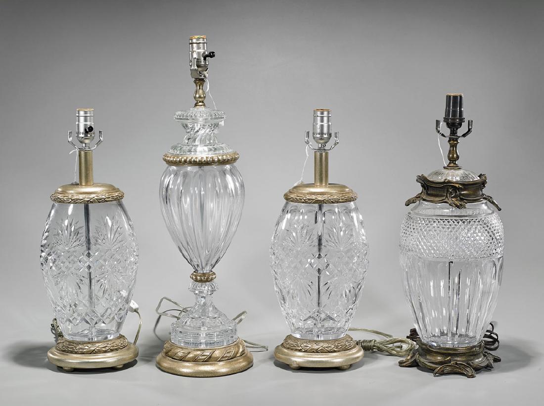 Group of Four Glass Lamps (1 of 1)