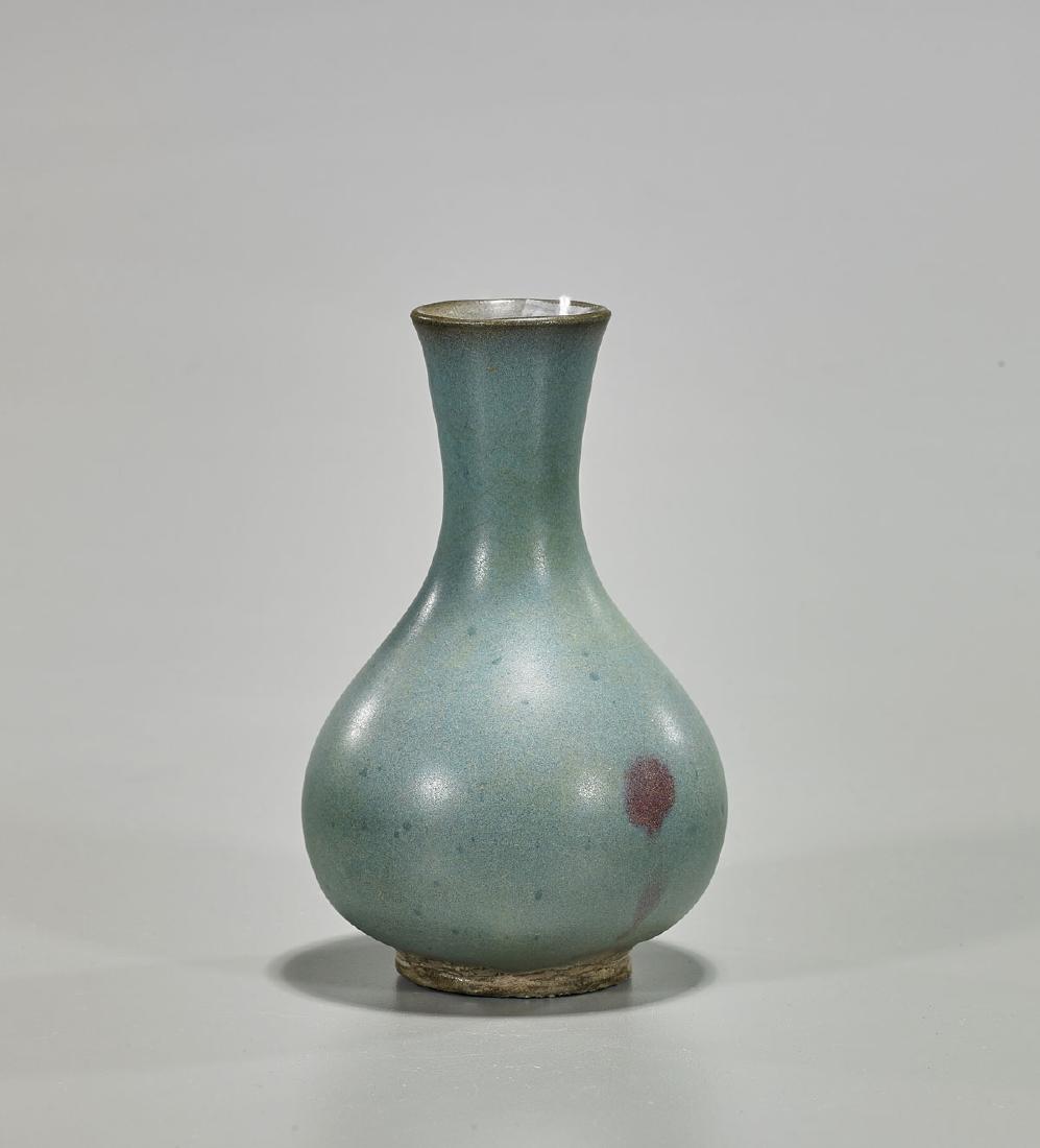 Chinese Song Dynasty Junyao Glazed Bottle Vase (1 of 1)