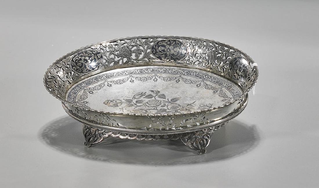 Antique Reticulated Silver Dish (1 of 2)