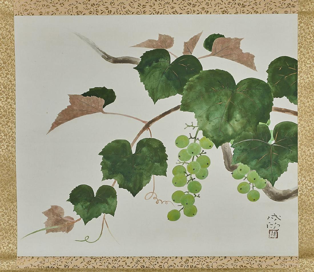 Two Japanese Silk Scrolls (1 of 4)