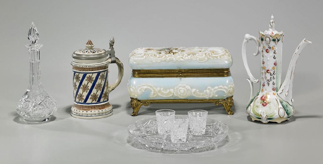 Group of Eight Various Glass & Ceramic Pieces (1 of 1)