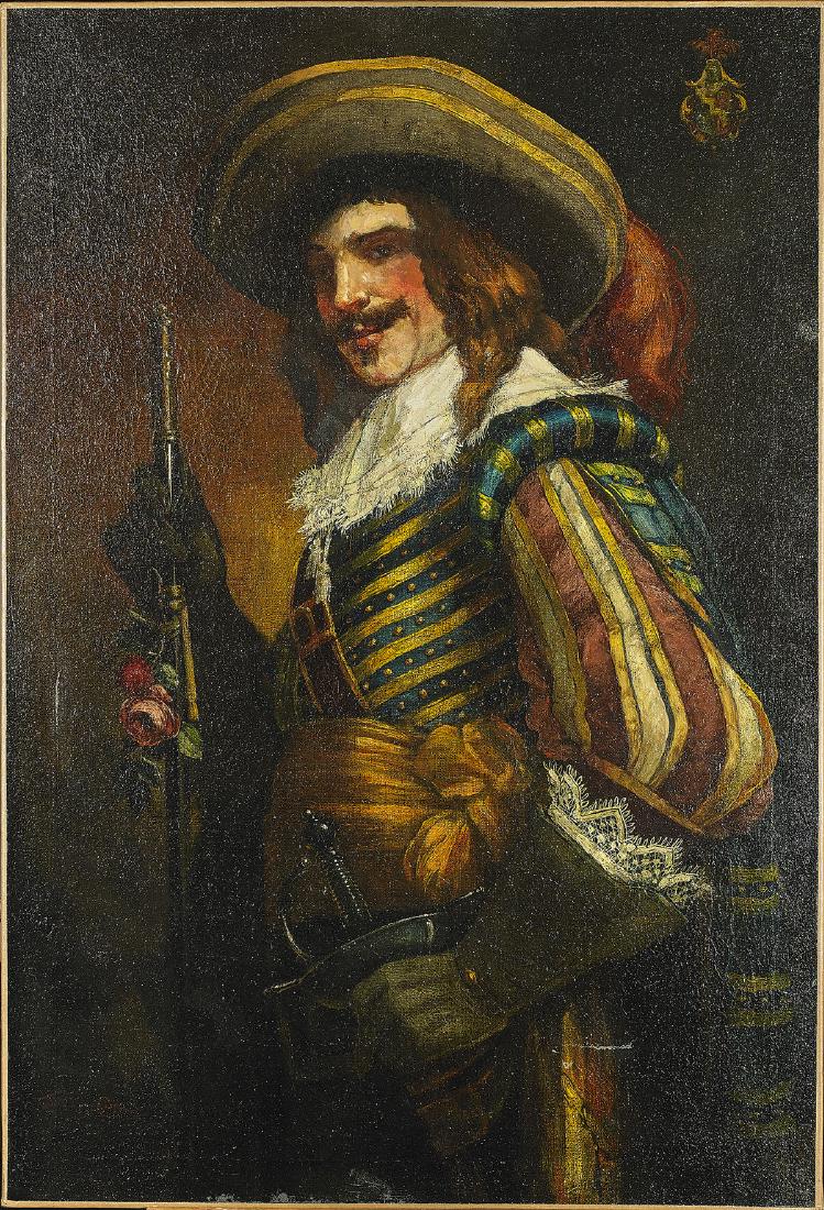 Large Oil on Canvas Portrait By Theo Van Cina (1 of 2)