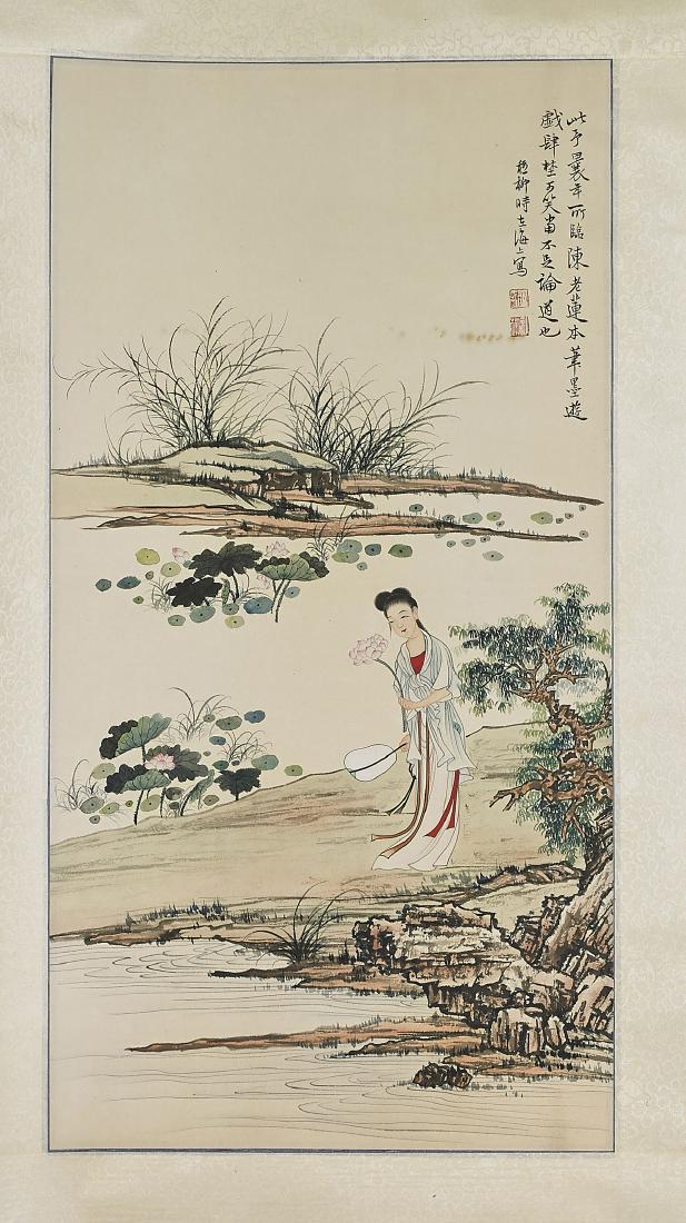 Two Chinese Scrolls After Pan Zhenrong & Xie Zhiliu (1 of 4)