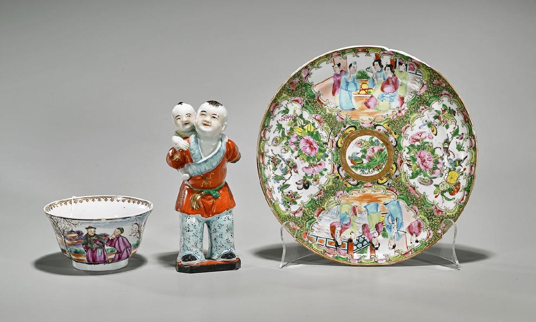 Group of Three Chinese Enameled Porcelains (1 of 1)