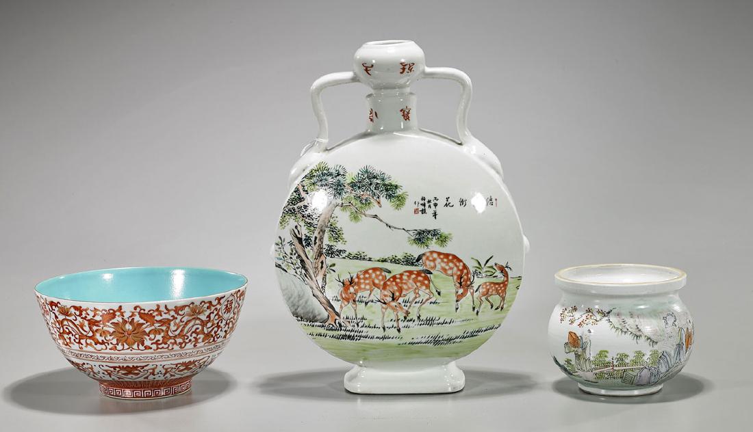 Group of Three Chinese Porcelains (1 of 3)