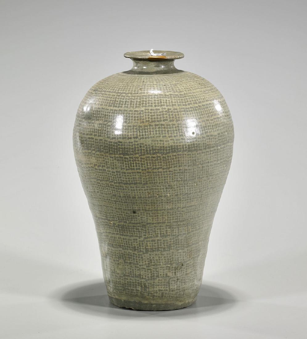 Antique Goryeo Dynasty Celadon Glazed Vase (1 of 1)