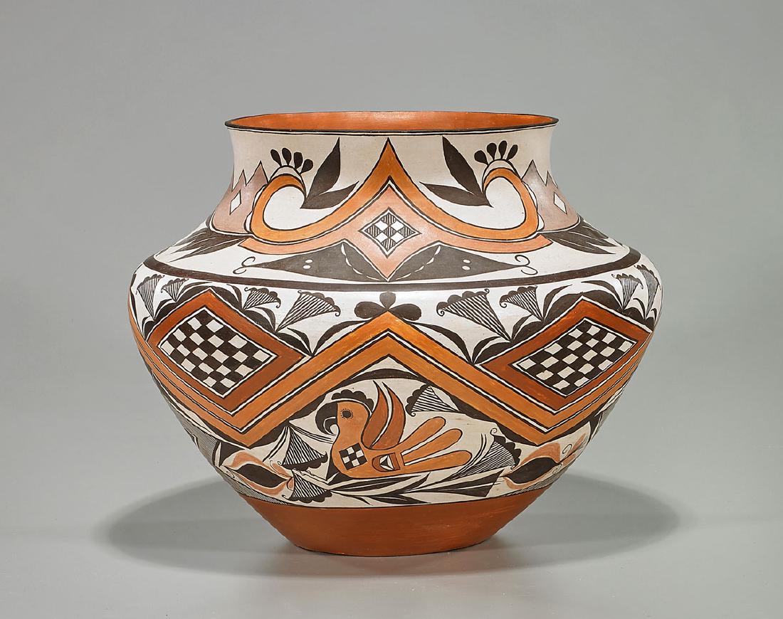 Native American Painted Pottery Jar By Shyatesa White (1 of 2)