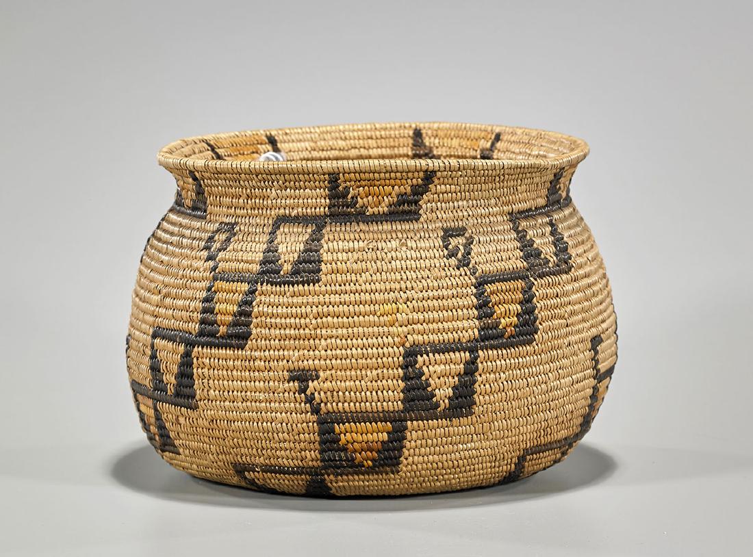 Native American Chumash Woven Basket
