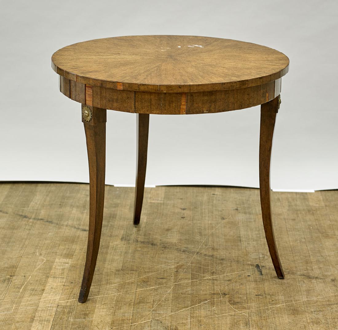 Antique French Round Wood Table (1 of 1)