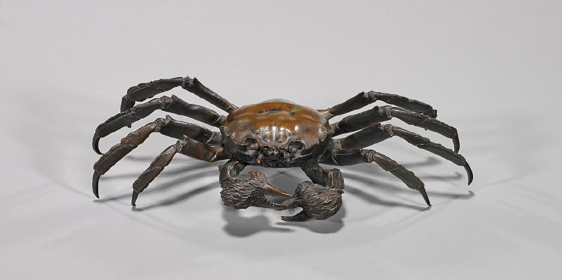 Chinese Bronze Model of a Crab (1 of 3)