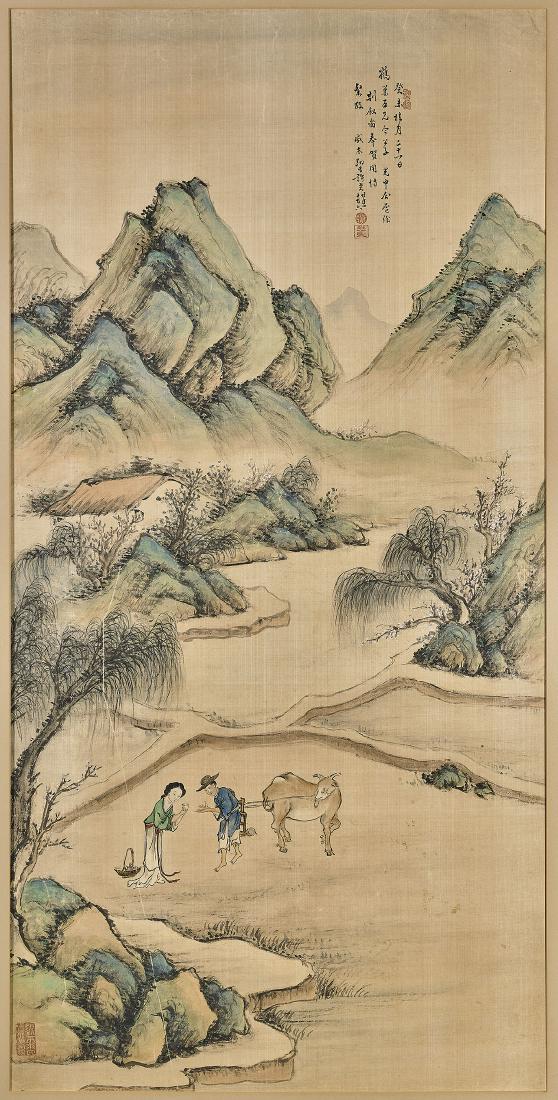 Old Chinese Painting on Silk After Xu Rao (1 of 3)