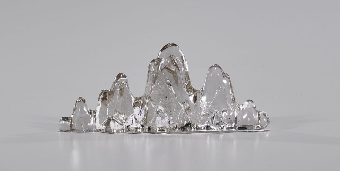 Chinese Carved Rock Crystal Brushrest (1 of 1)