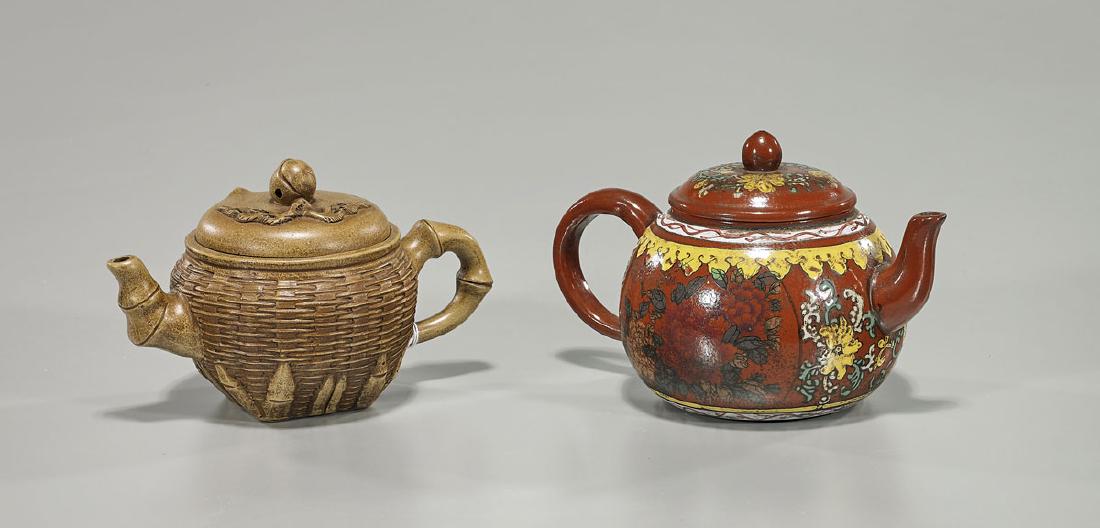 Two Chinese Yixing Pottery Teapots (1 of 2)